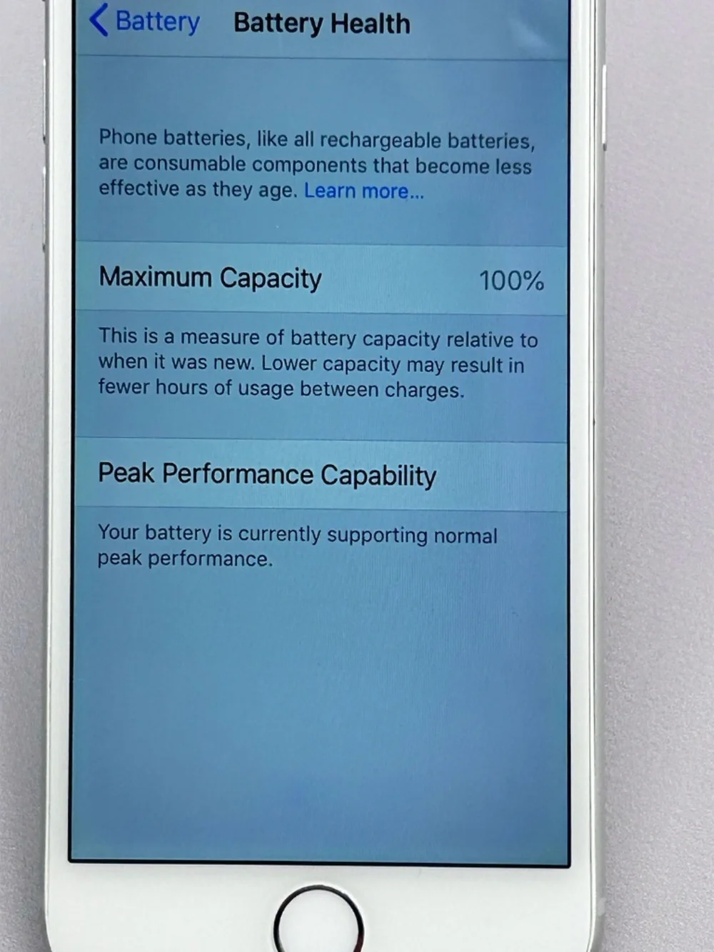 Apple iPhone 6 Silver Unlocked 16GB A1549 Excellent Battery & Condition
